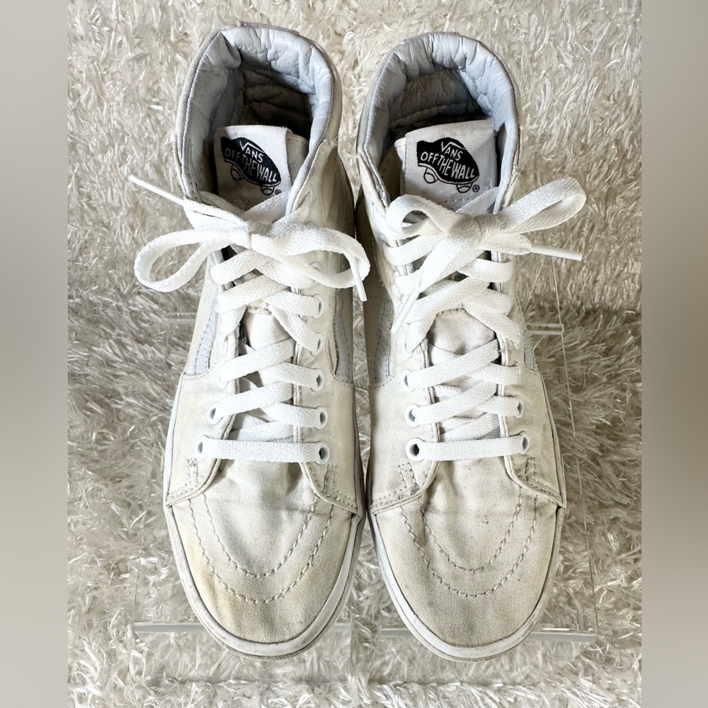 Vans Sk8-Hi Tapered High Top Sneaker White/White Women’s Size 7